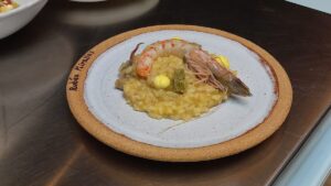 Showcooking en Russafa sobre la cocina del langostino de Vinaròs
